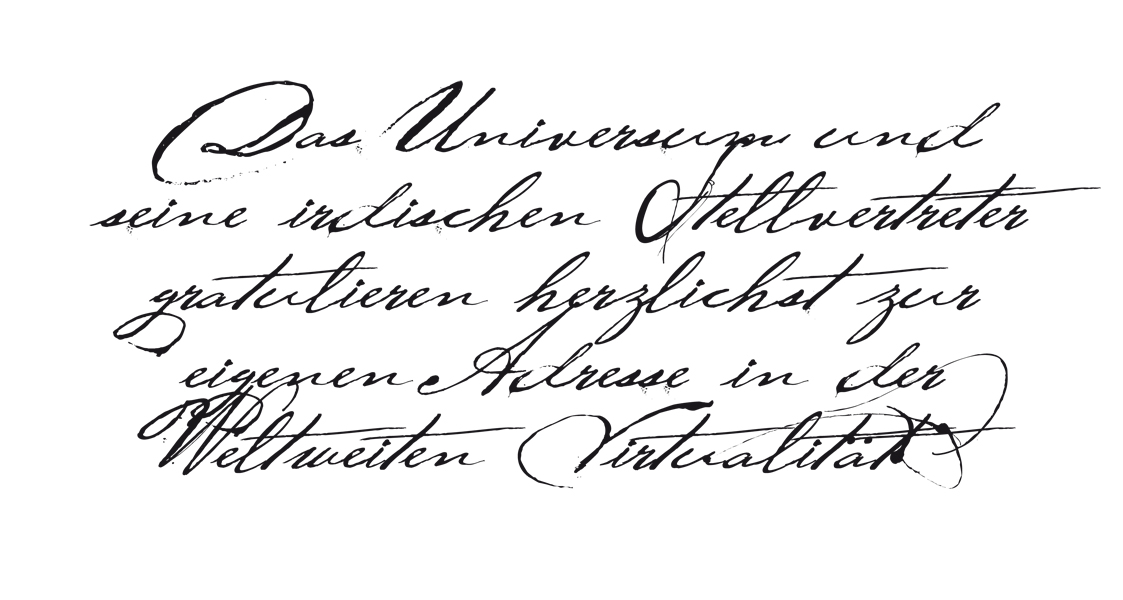 das universum und seine irdischen stellvertreter w